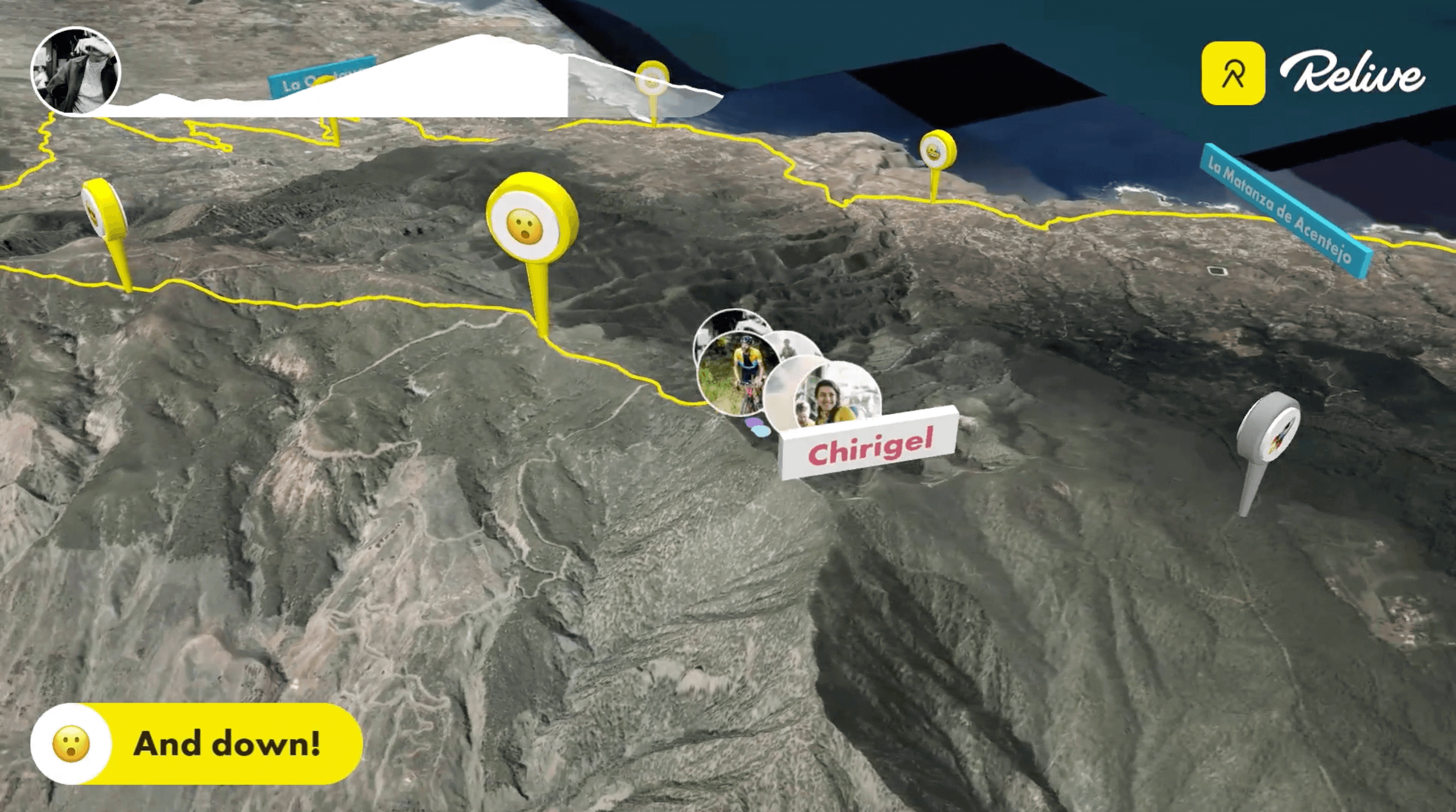 Relive|ランニング、サイクリング、ハイキング、もっと多くの冒険を